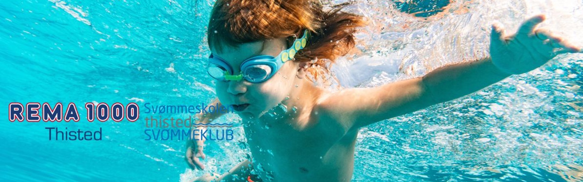 Svømmeskole børn under vandet